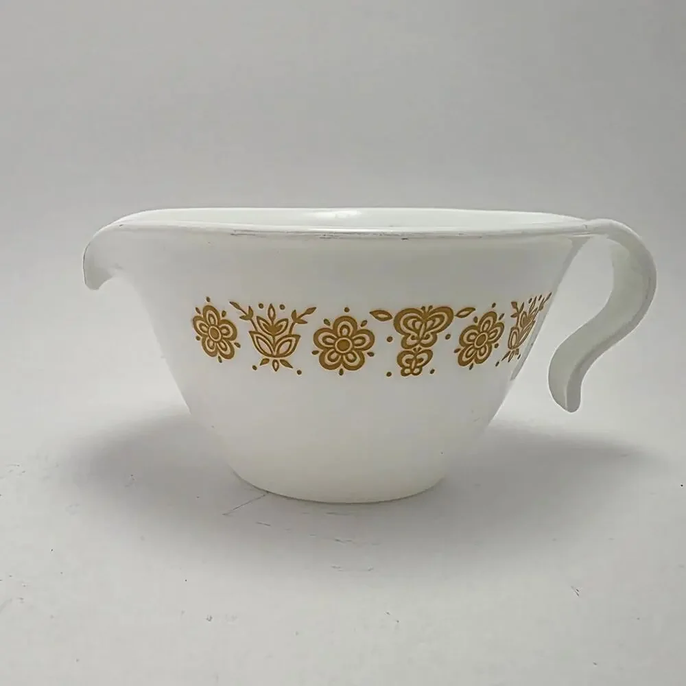 Corelle Butterfly Gold Hook Style Creamer Vintage